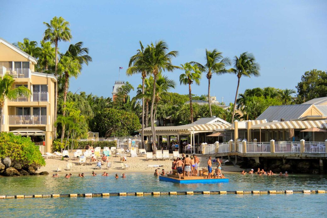 Resort z wodokiem na morze na Key West