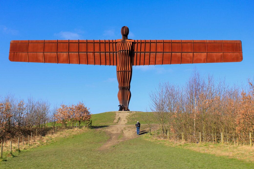 Anioł Północy w Gateshead w północno wschodniej Anglii