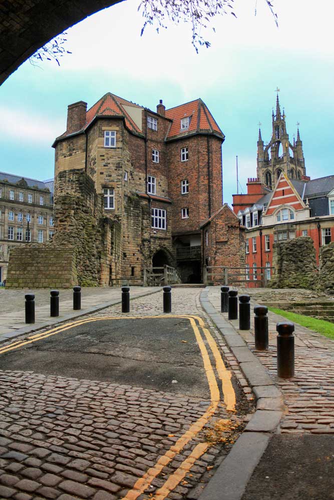 Twierdza zamkowa w Newcastle upon Tyne w Anglii północno wschodniej