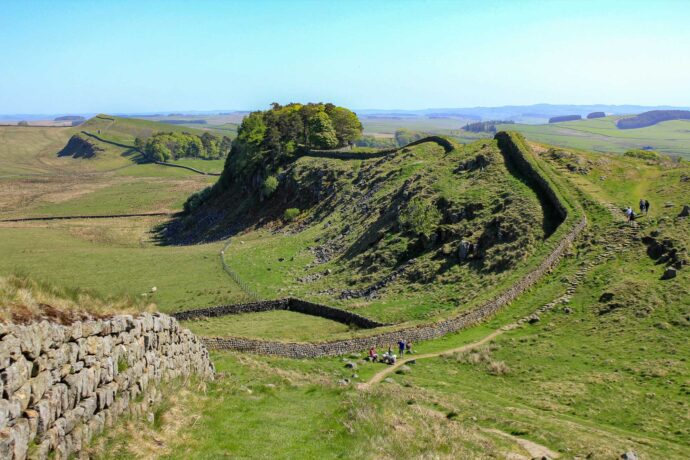 Mur Hadriana w północno wschodniej Anglii