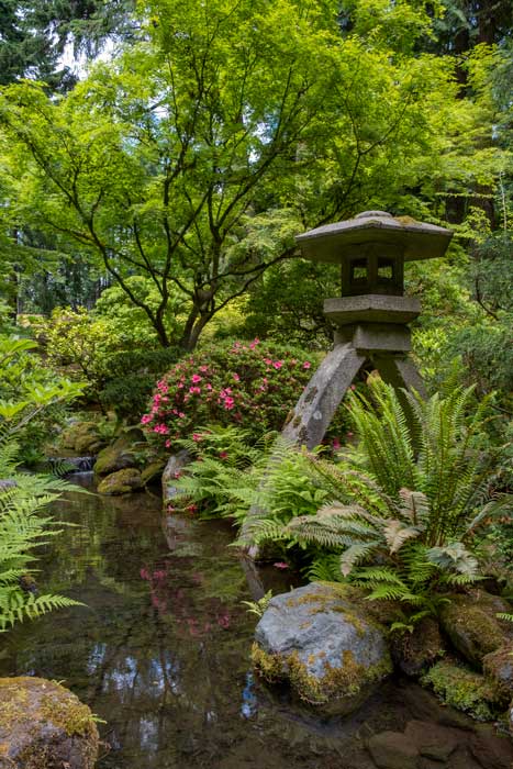 Japoński Ogród w Portland w Oregonie