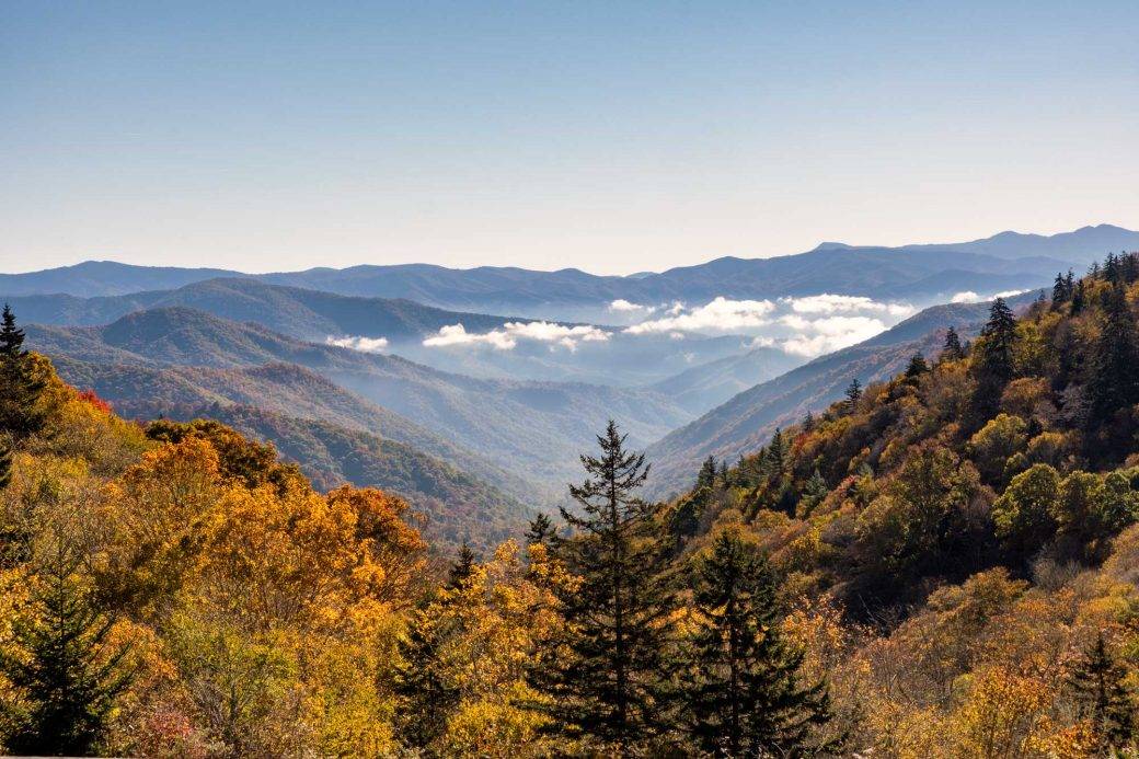 Jesień w Parku Narodowym Great Smoky Mountains