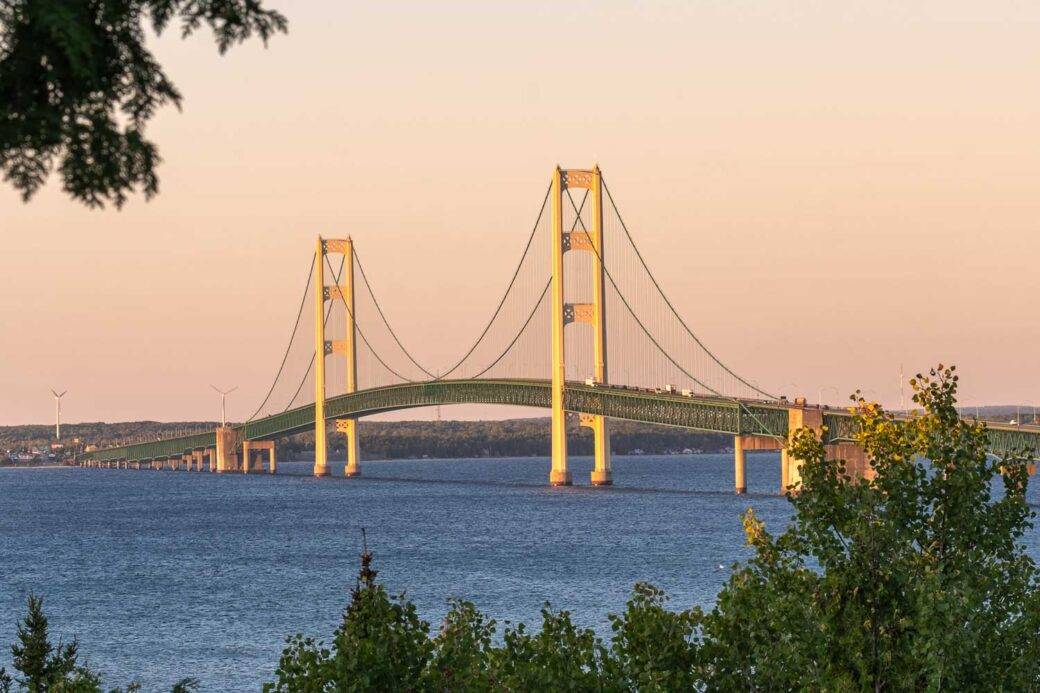 Most Mackinac w stanie Michigan