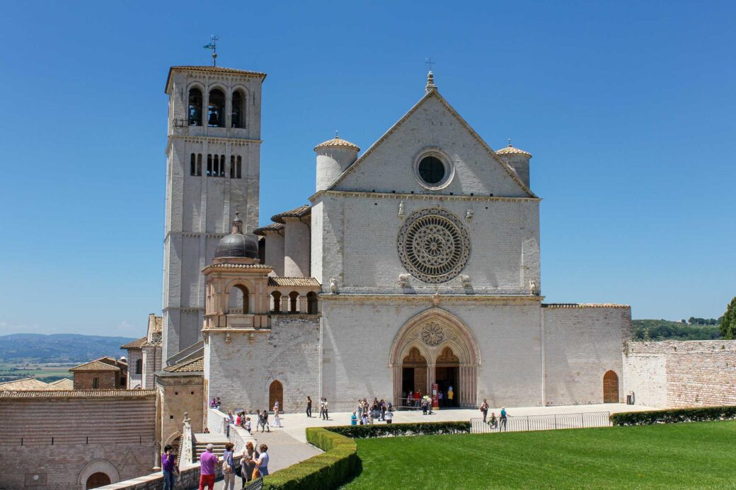 The Basilica of St Francis in Assisi in Italy