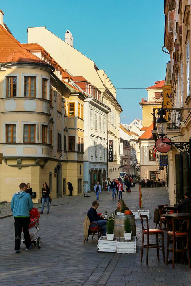 A street in Bratislava Old Town