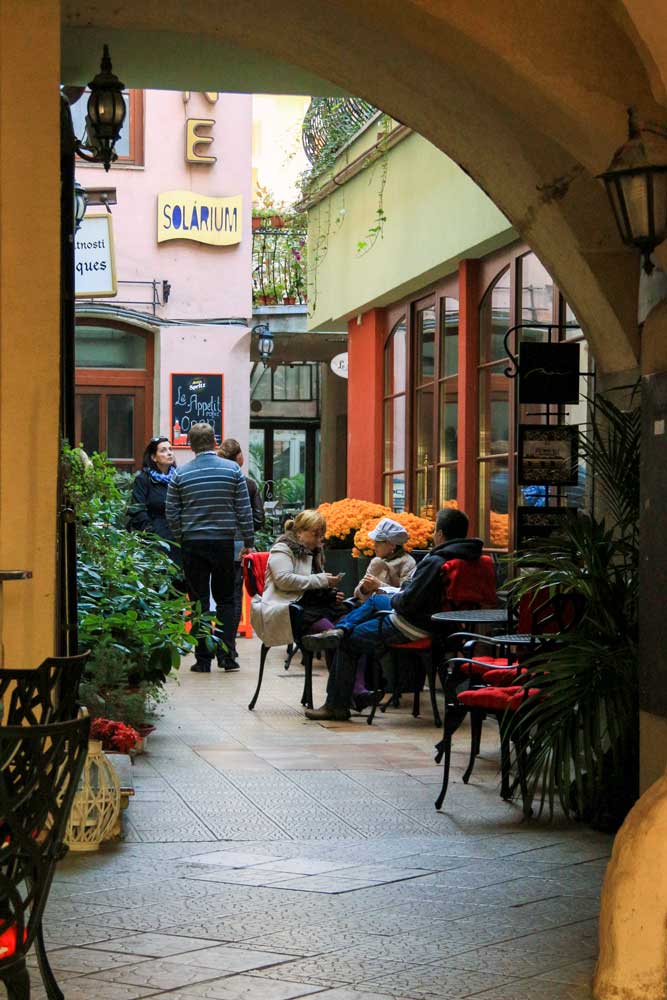 A courtyard in Bratislava Old Town