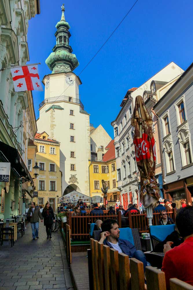 Michael's Gate and Tower in Bratislava, Slovakia
