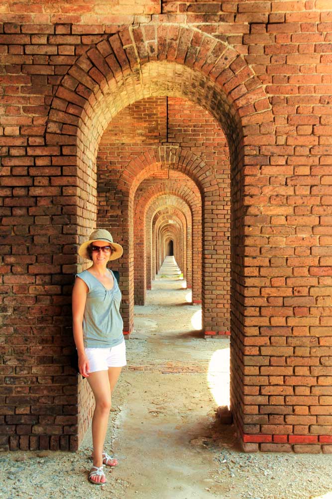 Inside of Fort Jefferson Fort at Dry Tortugas National Park