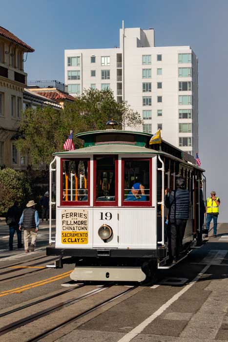 Cable car in San Francisco