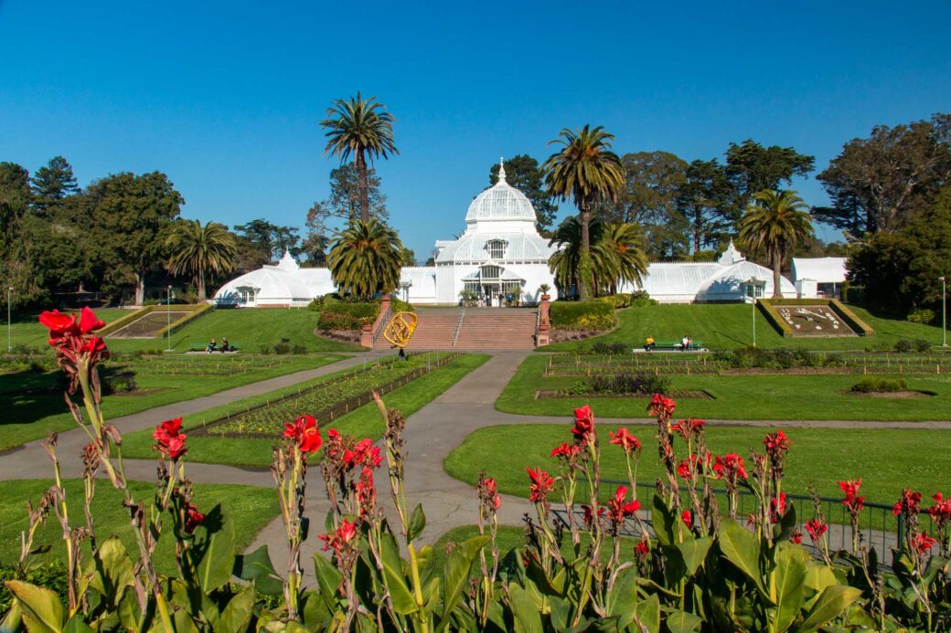 Conservatory of Flowers at Golden Gate Park in San Francisco