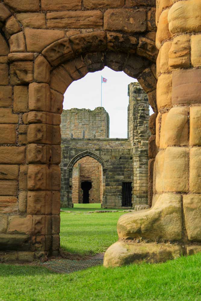 Ruins of Tynemouth Castle in North East England