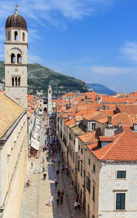 View from Dubrovnik city walls