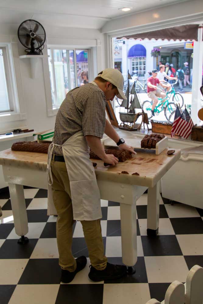 Fudge making at Mackinac Island