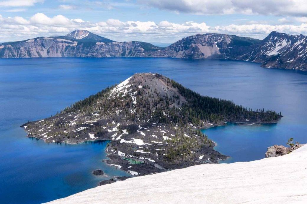 Wizard Island view at Crater Lake National Park in Oregon