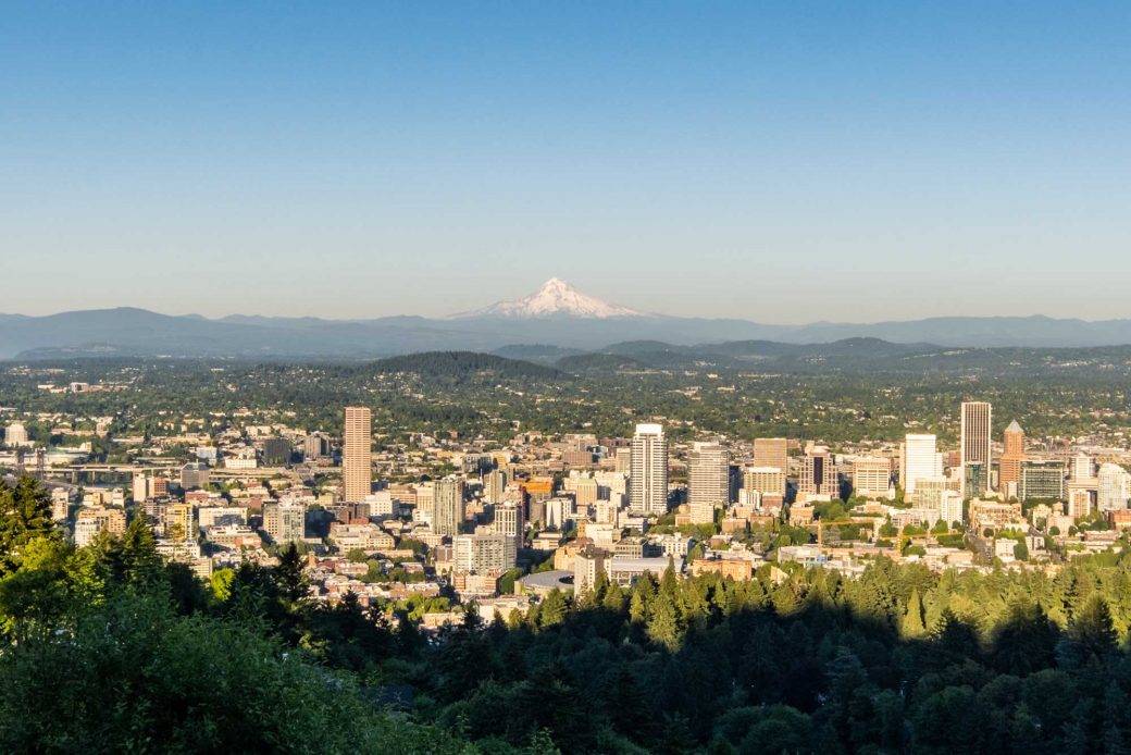 Portland view from Pittock Mansion