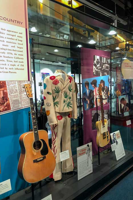 Memorabilia at the Country Music Hall of Fame Museum in Nashville