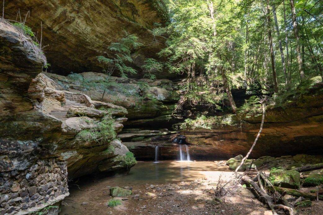 Old Man's Cave in Hocking Hills State Park in Ohio