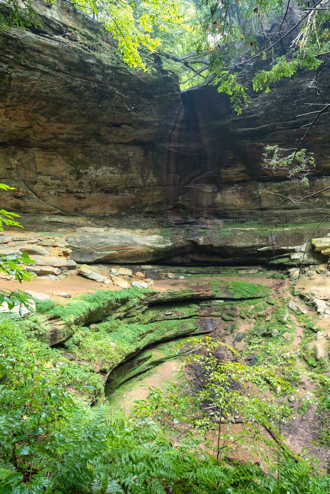 Cantwell Cliffs in Hocking Hills State Park in Ohio