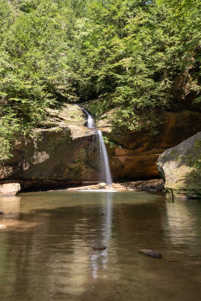 Lower Falls in Hocking Hills State Park in Ohio