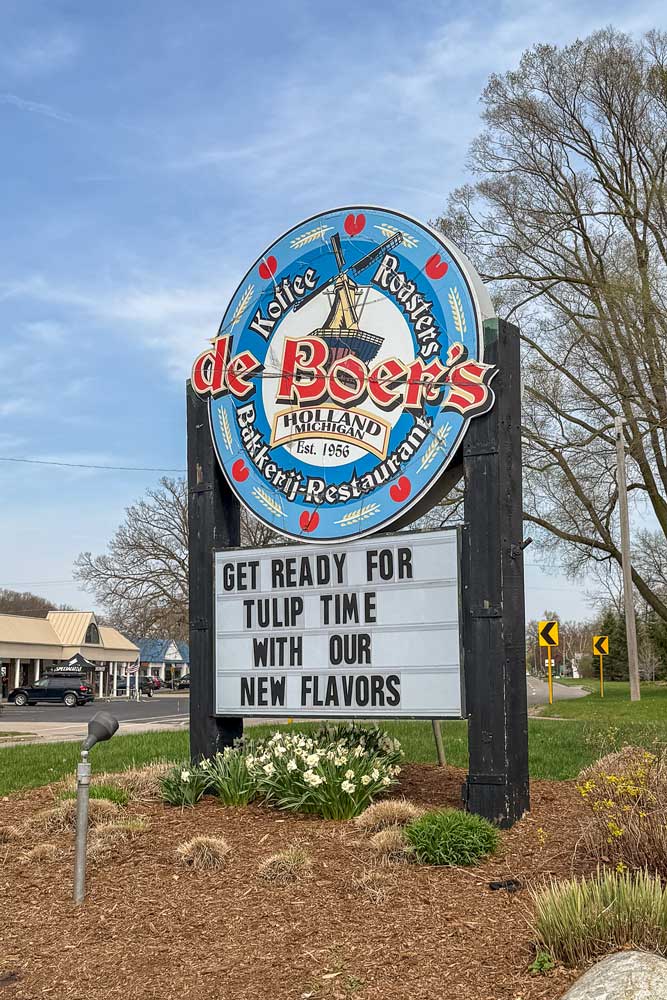 Deboer Bakery sign in Holland, MI