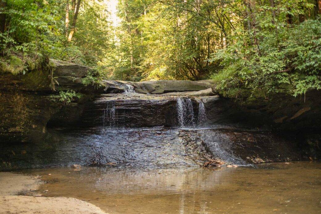 Creation Falls in Red River Gorge in Kentucky