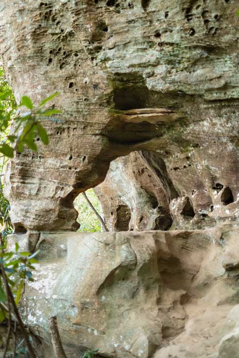 Hidden Arch trail in Red River Gorge in Kentucky